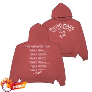 Bruno Mars Merch Store The Romantic Tour Hoodie