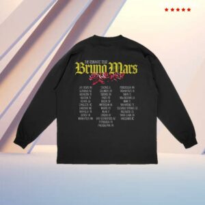 Bruno Mars Merch Store The Romantic Tour Longsleeve Tee