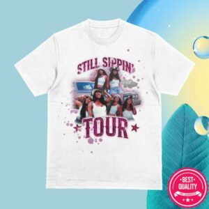 By Pour Minds Merch Store Pour Minds Still Sippin Tour Tee 2 White