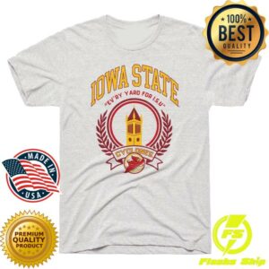 Charlie Hustle Merch Shop Store Iowa State Campanile Ash Tee