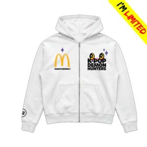 Complex Shop Merch Store Vandy The Pink X Netflix's Kpop Demon Hunters X Mcdonald's Logo Full Zip Hoodie