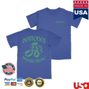 Deftones Merch Store Blue Private Music T-Shirt