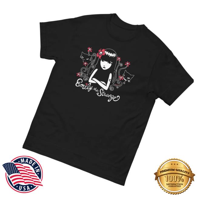 Emily Strange Merch Store Strange Flower Kitty Shirt 3 Emily Strange Merch Store Strange Flower Kitty Shirt
