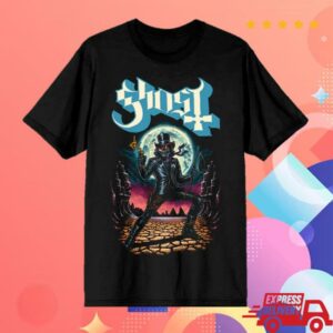 Ghost Merch Store Western Emeritus Tour Itin Tee