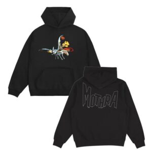 Godzilla Merch Store Mothra Prowl Black Pullover Hoodie