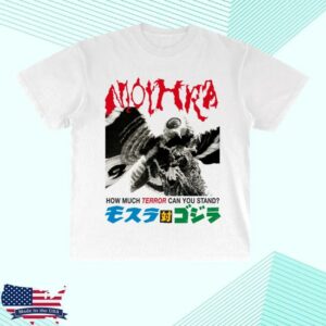Godzilla Merch Store Mothra Terror White T-Shirt