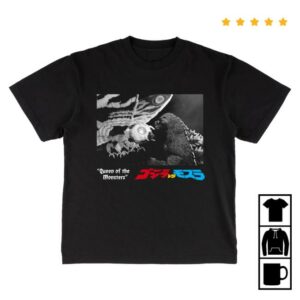 Godzilla Store Merch Shop Mothra Queen Black T-Shirt