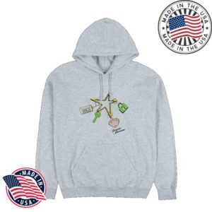 Gracie Abrams Merch Store California License Plate Charm Popup Grey Hoodie