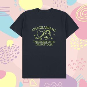 Gracie Abrams Merch Store The Secret Of Us Navy Locket T-Shirt