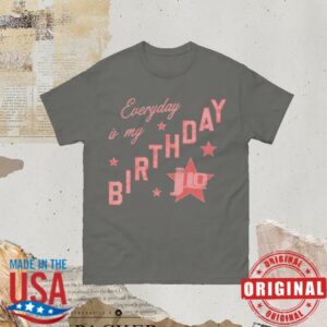 Jennifer Lopez Merch Store Birthday Star Gray Tee