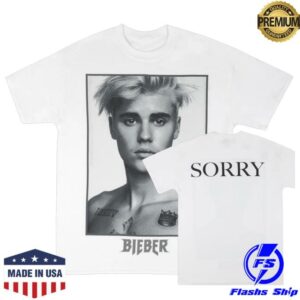 Justin Biebe Music Store Merch Shop Purpose Sorry T-Shirt