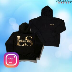 Leo Skepi Merch Store Gold Hello & Shit Hoodie