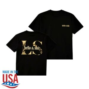 Leo Skepi Merch Store Gold Hello & Shit Tee