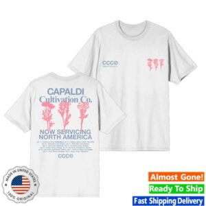 Lewis Capaldi Merch Store North America 26 White Floral T-Shirt