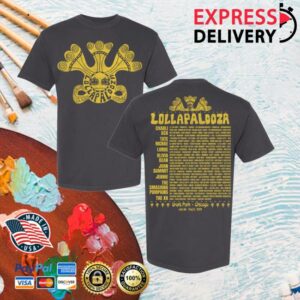 Lollapalooza Merch Store Lolla Guide Lineup Tee