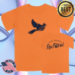 Luke Grimes Music Merch Shop Red Bird Tee Orange