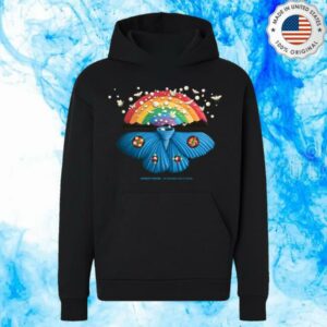 Modest Mouse Merch Shop Store An Eraser And A Maze Rainbow Moth Hoodie
