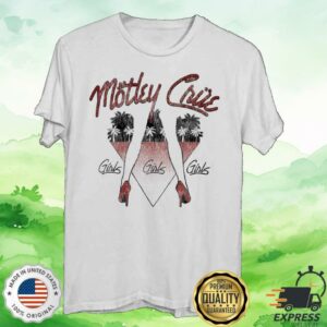 Motley Crue Merch Store 45Th Anniversary Girls Girls Girls Tee