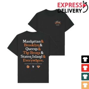 New York Or Nowhere Merch Store Knicks 6Th Borough T-Shirt