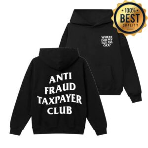 Nick Shirley Merch Store Anti Fraud Club Hoodie Black