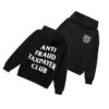 Nick Shirley Merch Store Anti Fraud Club Hoodie Black