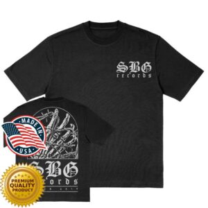 Now Merch Shop Store Bones Black T-Shirt