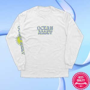 Ocean Alley Merch Store Ocean Alley Retro Sun White Marle Longsleeve Tee