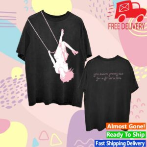 Olivia Rodrigo Merch Store Swing Oversized Black T-Shirt