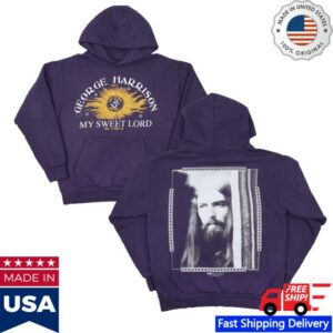 Online Ceramics Merch Store My Sweet Lord Hand Dyed Purple Hoodie