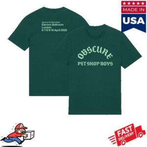 Pet Shop Boys Merch Store Obscure 2026 Event T-Shirt