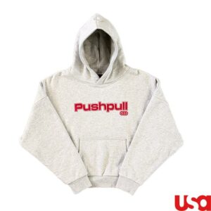 Push Pull Shop Merch Store Zb College Spell Out Hoodie