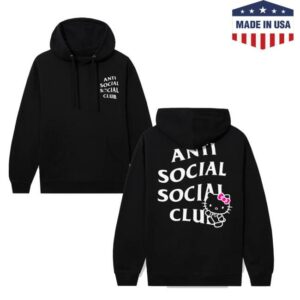 Sanrio Merch Store Anti Social Social Club X Hello Kitty Ashkc Hoodie