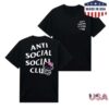 Sanrio Merch Store Anti Social Social Club X Hello Kitty Ashkc Tee Black