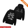 Sanrio Merch Store Anti Social Social Club X Hello Kitty Ethereal Zip Hoodie