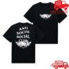 Sanrio Merch Store Anti Social Social Club X Hello Kitty Metal Tee Black