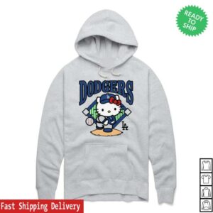 Sanrio Merch Store Hello Kitty X Los Angeles Dodgers First Pitch Hoodie