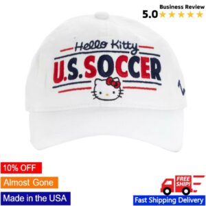 Sanrio Merch Store Hello Kitty X Uswnt Logo Cap