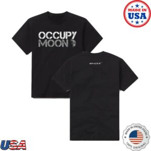 Spacex Merch Store Spacex Unisex Occupy Moon T-Shirt