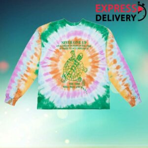 Teddyfresh Merch Store Never Give Up Turtle Ls Tee