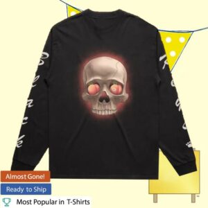 The Black Keys Merch Store Skull Peach Eyeball Long Sleeve
