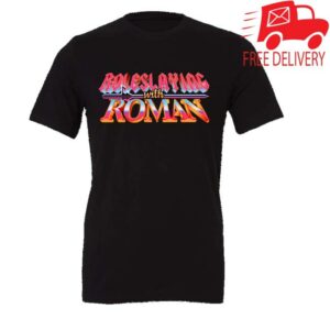 Thomas Sanders Merch Store Roleslaying With Roman Black Tee