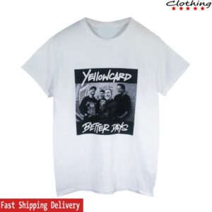 Yellowcard Merch Store Better Days Photo White T-Shirt