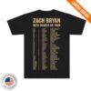 Zach Bryan Merch Store With Heaven On Tour Shirt Live Photo Concert Tee