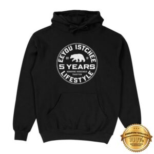 Eeyou Istchee Lifestyle Merch Store Shop 5 Years Strong Hoodie