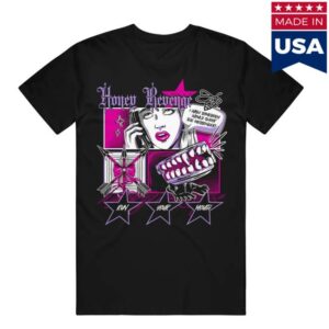 Honey Revenge Merch Store Comic Black T-Shirt