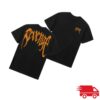 Revenge Merch Store Arch Logo Tee Black Dark Orange