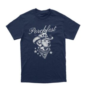Virginia Highland District Merch Shop Store Porchfest Cowdog T-Shirt