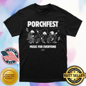 Virginia Highland District Merch Shop Store Porchfest Music For Everyone T-Shirt