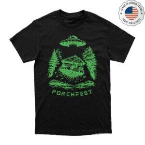 Virginia Highland District Merch Shop Store Porchfest Ufo T-Shirt