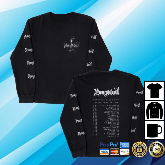 Yungblud Merch Store Dateback Long Sleeve T-Shirt